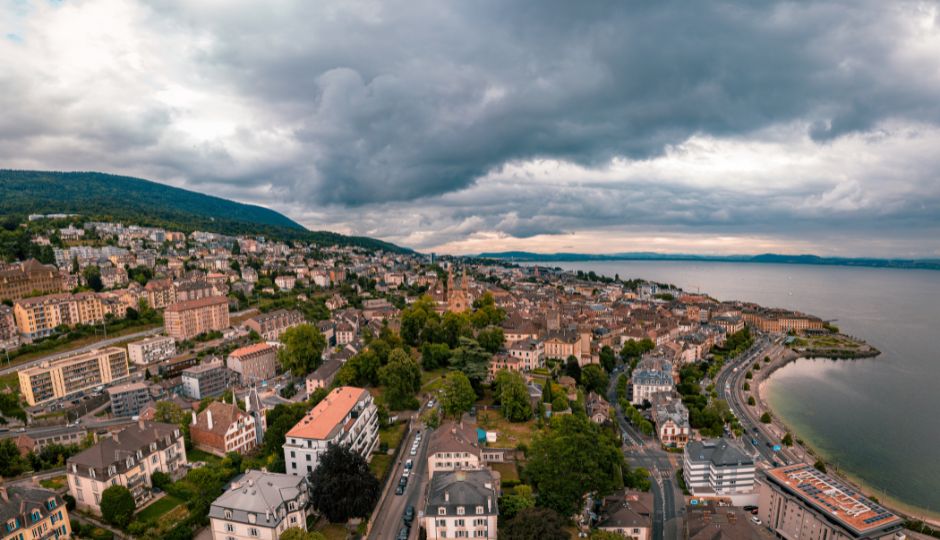 Lake Neuchâtel Panorama View - Walk Beside Me